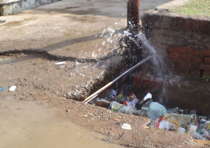 Thousands of liters of water are wasted every day