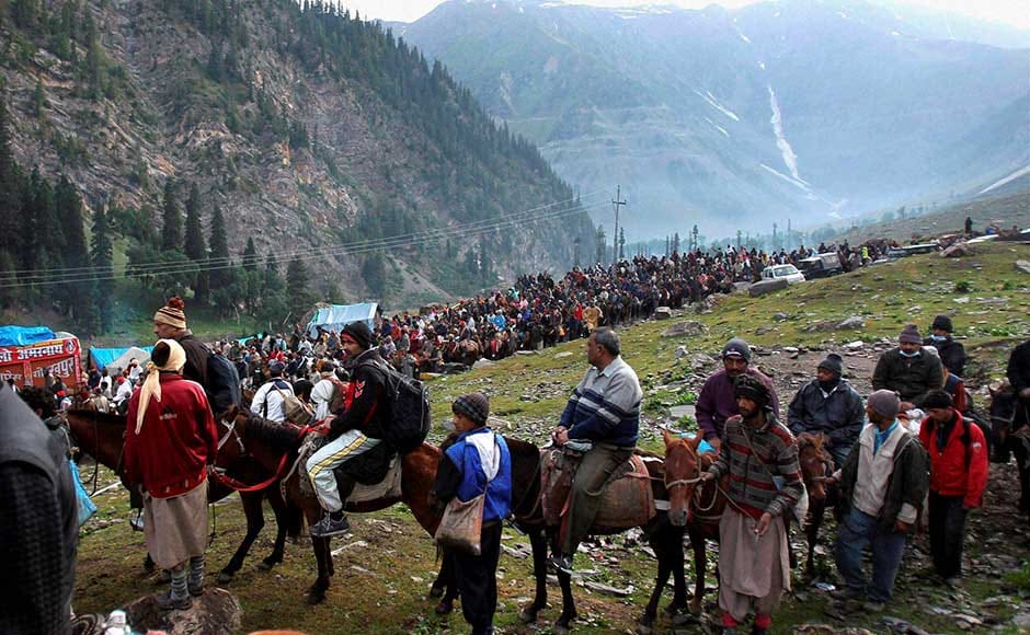 amarnath yatra may face danger of stone pelting from jammu kashmir 