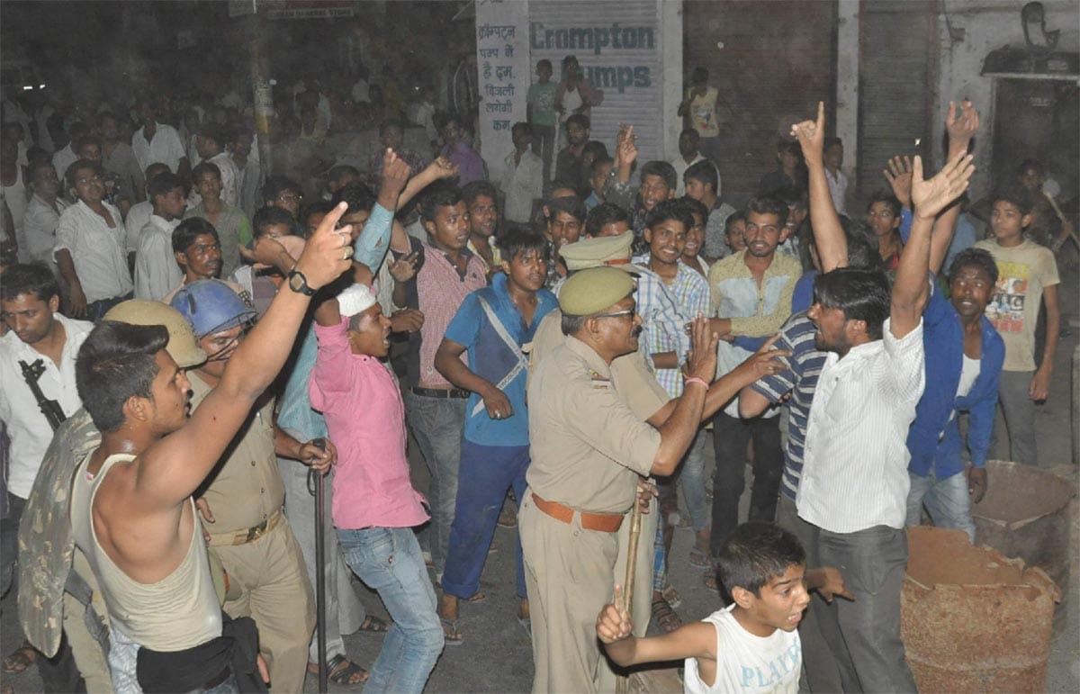 clash over children in sambhal, 3 injured in firing