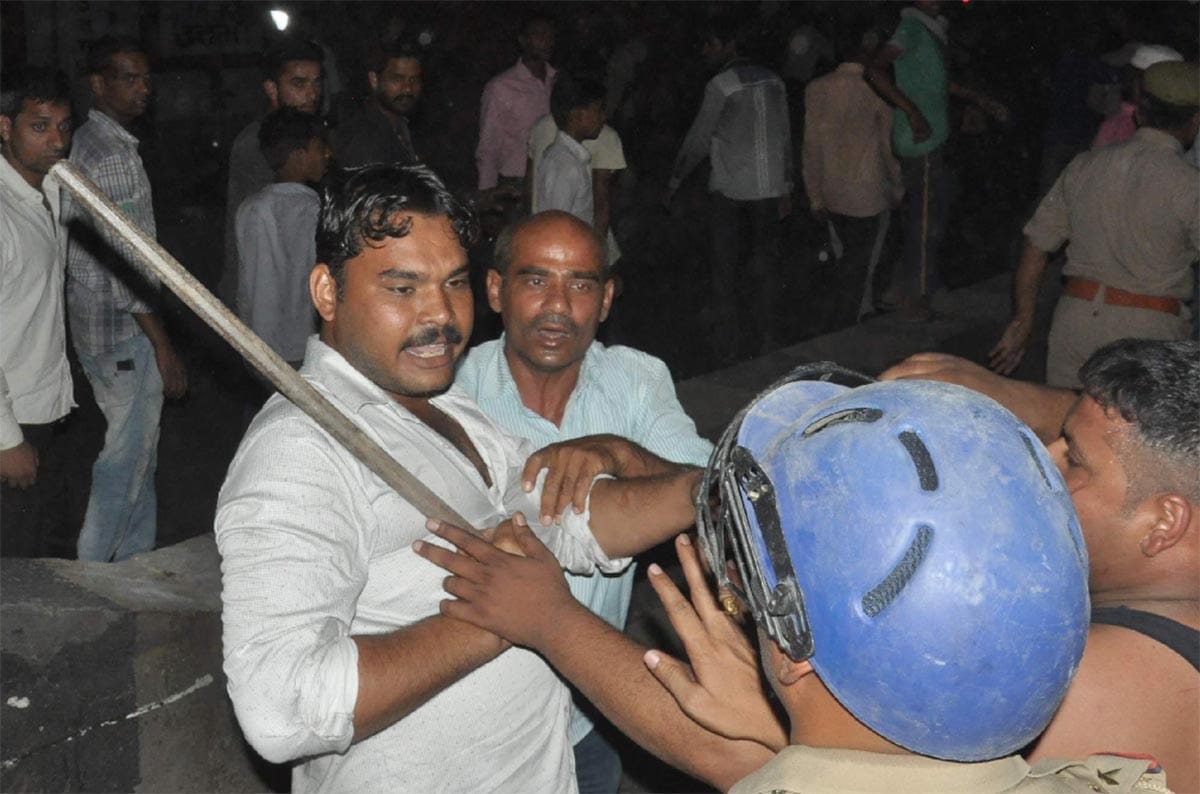 clash over children in sambhal, 3 injured in firing