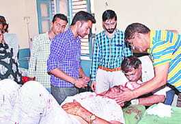Deoband is stoned, firing