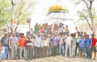 dabang occupied disputed land of temple