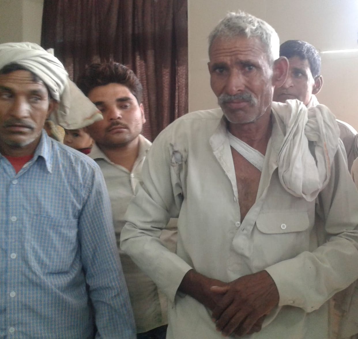 The old man shot and wounded