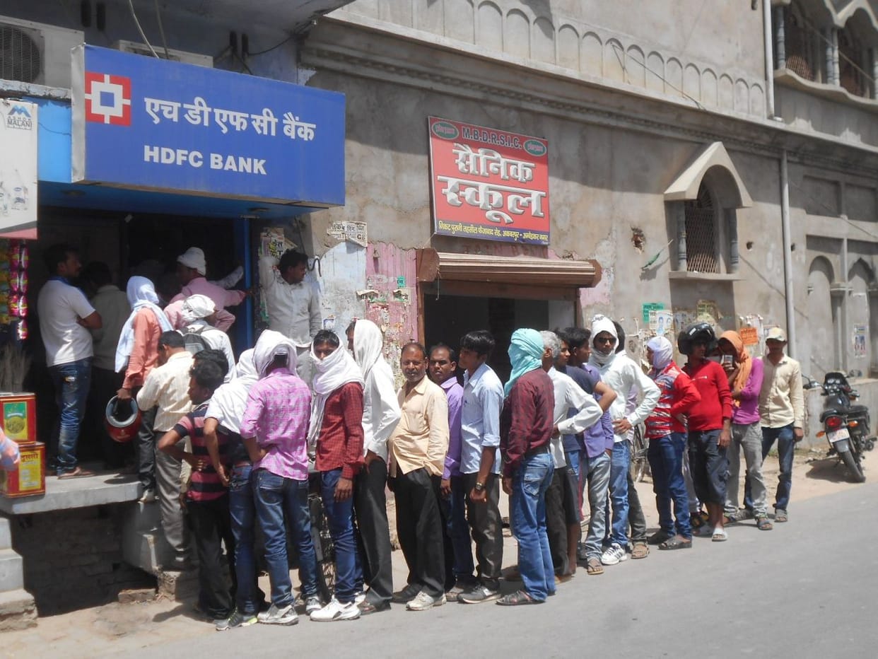 ATM system collapsed due to leave at the second day also