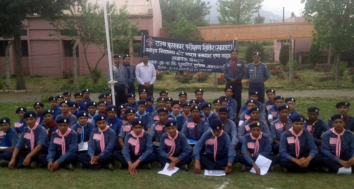 NVS school scout camp begins