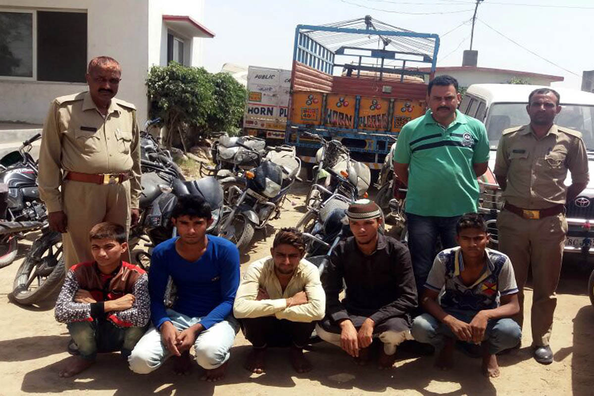 Seven vehicle thieves arrested, six bikes seized
