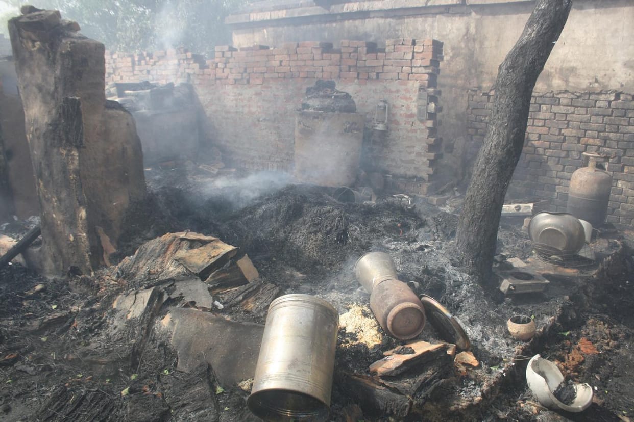 19 house fires burned in four villages