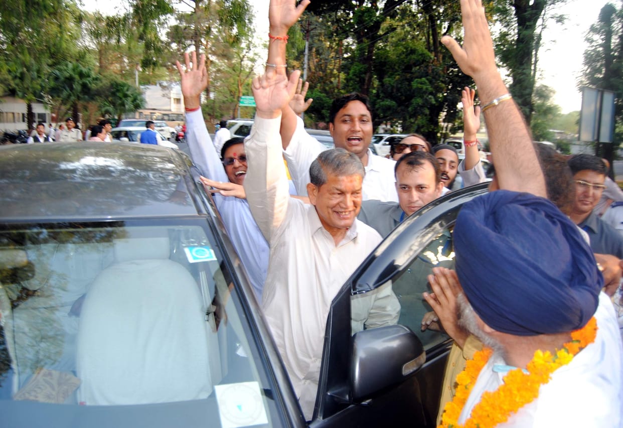 big victory of harish rawat against bjp