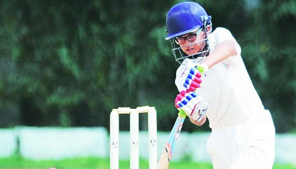 Rahul Dravid’s son Samit scores for school team