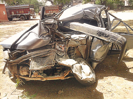 Maruti tractor collided with a death