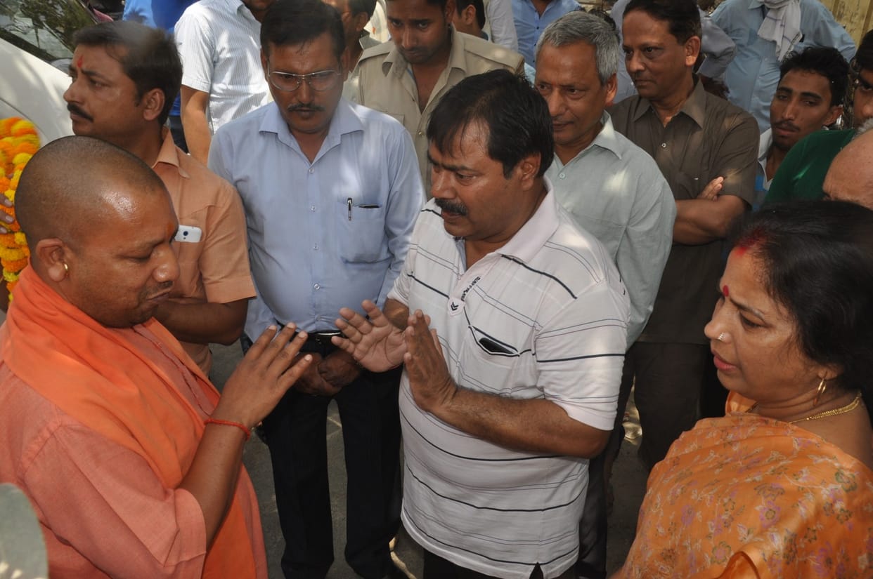 people angry to change name of Radha Park at betiahata
