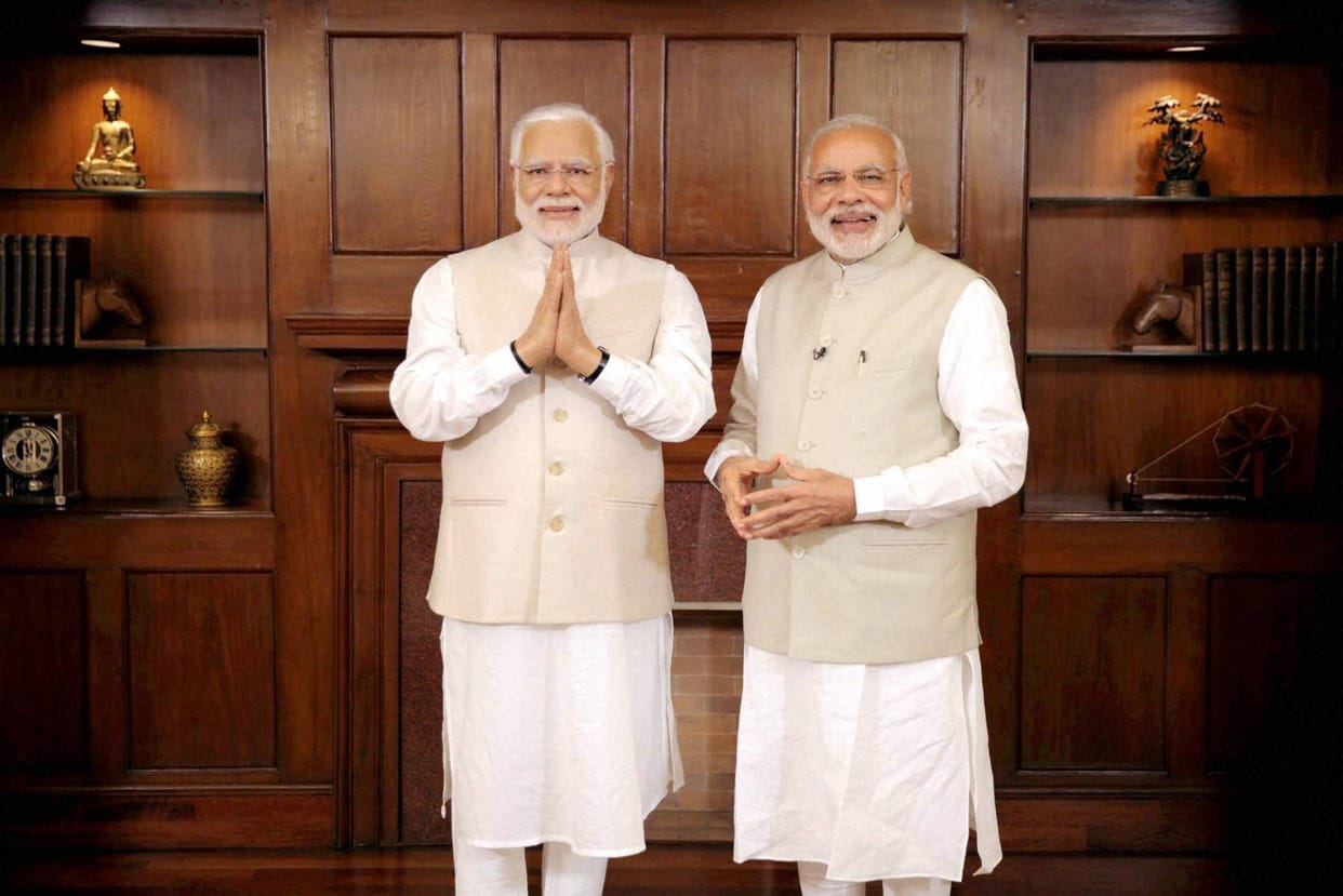 The Prime Minister narenrda modi met with his manikin