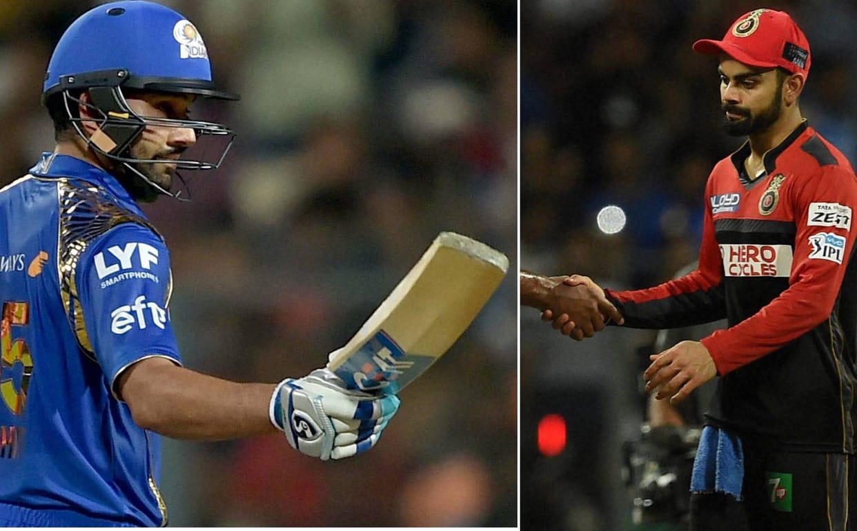 virat kohli face deafeats to rohit sharma' s team In IPL