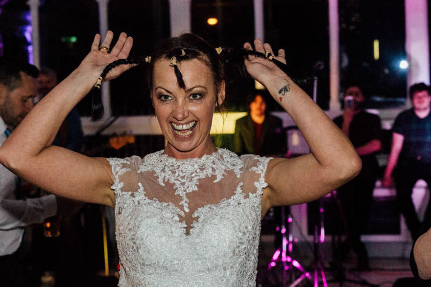 bride shaves off head and had marriage