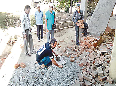 The investigating officer had less standard building