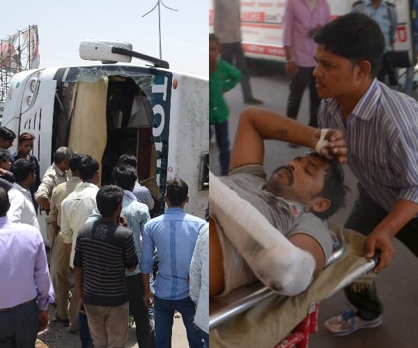 An accident near Amausi airport in Lucknow.