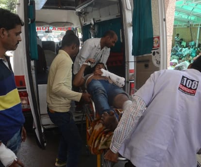 An accident near Amausi airport in Lucknow.