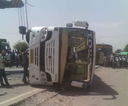 An accident near Amausi airport in Lucknow.