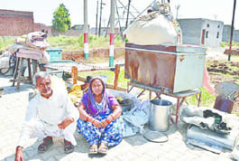 Family is forced to live in the open