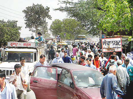 Woman's death from being hit by the truck, highway jam