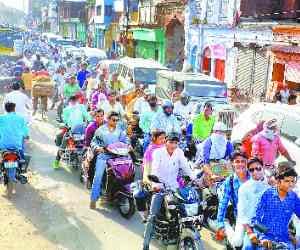 B.Ed exam was horrific jams in the city