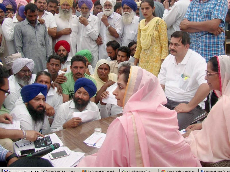 harsimrat, sangat darshan in bhatinda, harsimrat in bhatinda