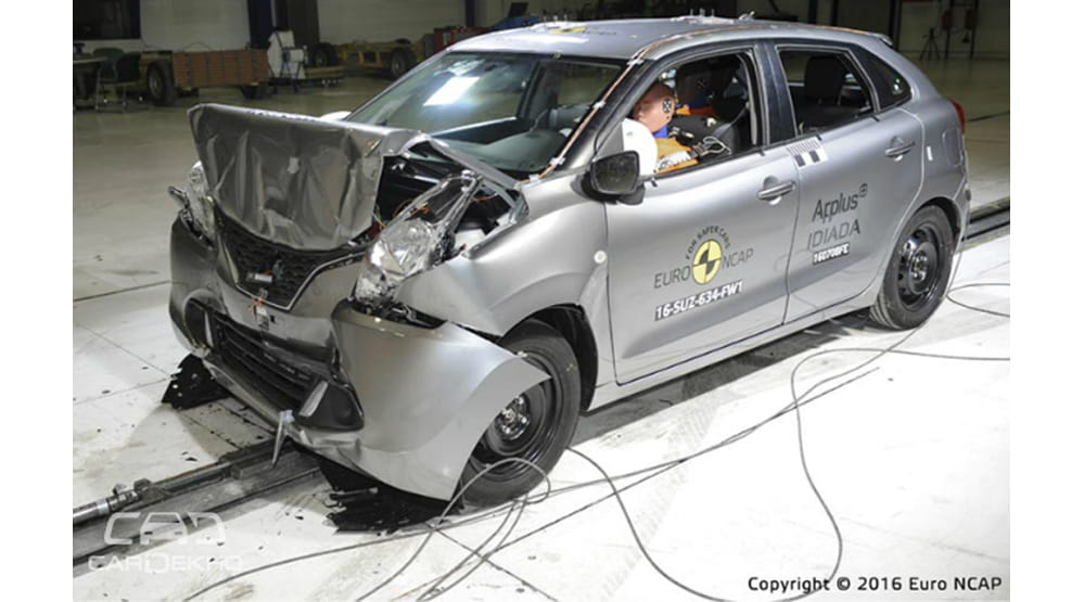 Maruti Baleno Scores 3-star Rating in Euro NCAP Crash Test