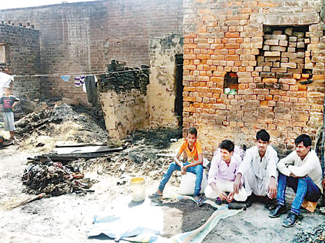 The spark of fireworks ashes entire village