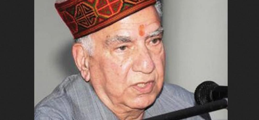 shanta kumar statement over drug smuggling in himachal