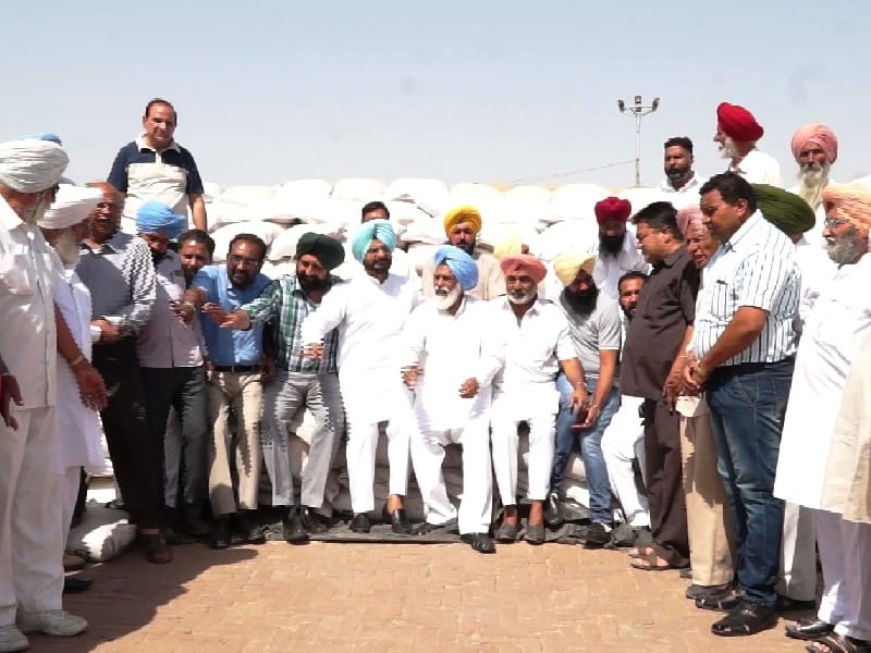 Grain market, farmers, wheat, politics, congress, Fatehgarh Sahib