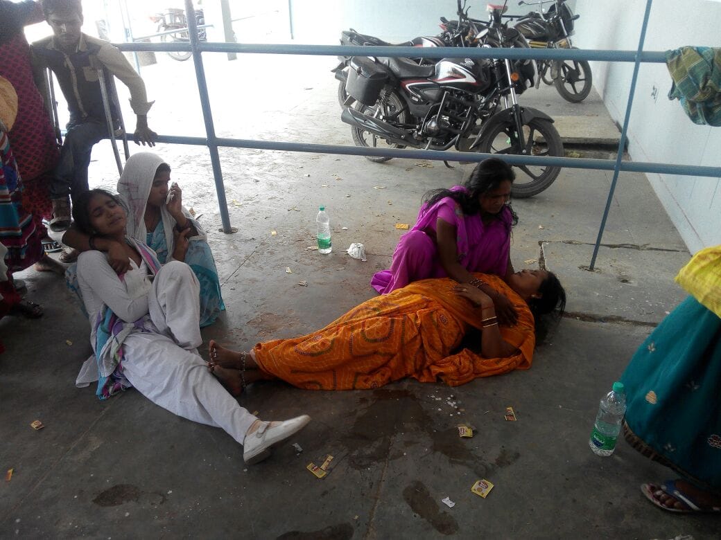 Wrangling young woman put on fire, death