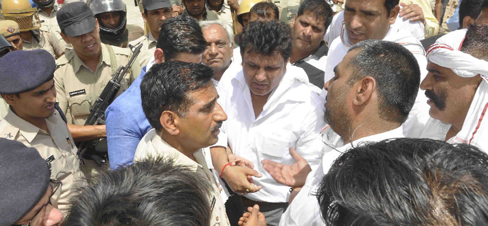 farmers indefinite strike in faridabad