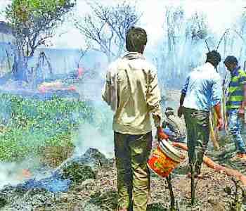 The fire burned 51 houses and 19 acres of crop