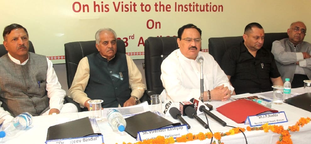 JP Nadda say that center govt will help HP govt.