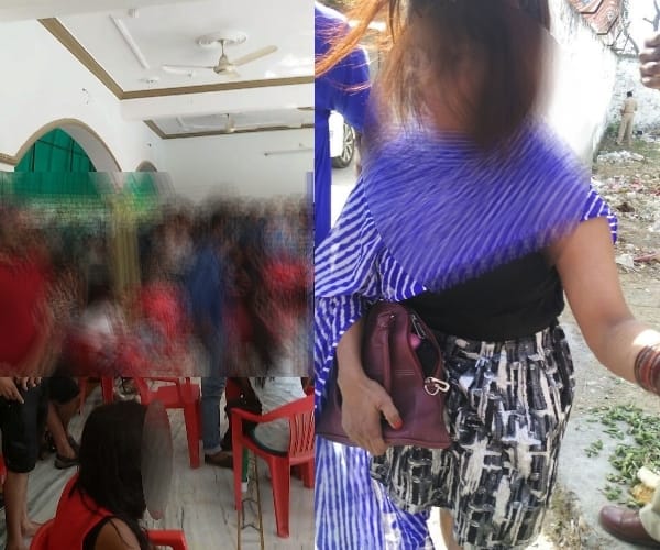 Police raid in zingo club in Lucknow.
