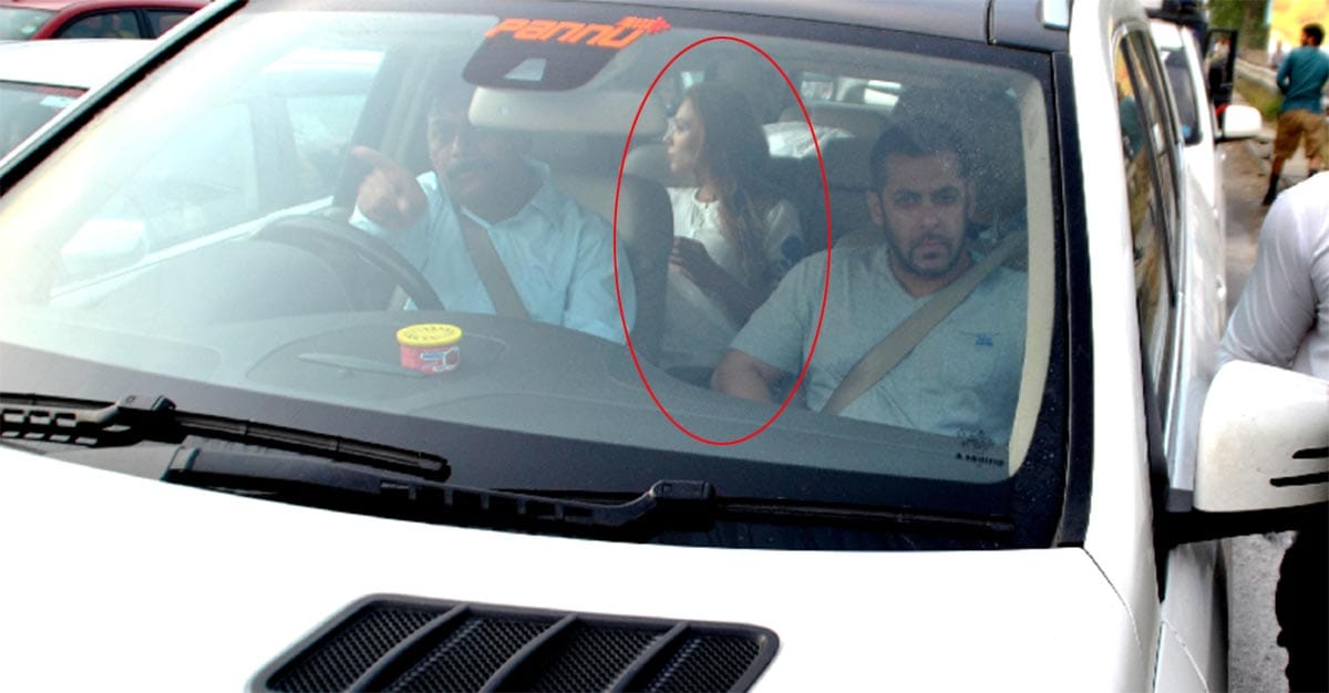 salman khan caught in traffic jam with girlfriend