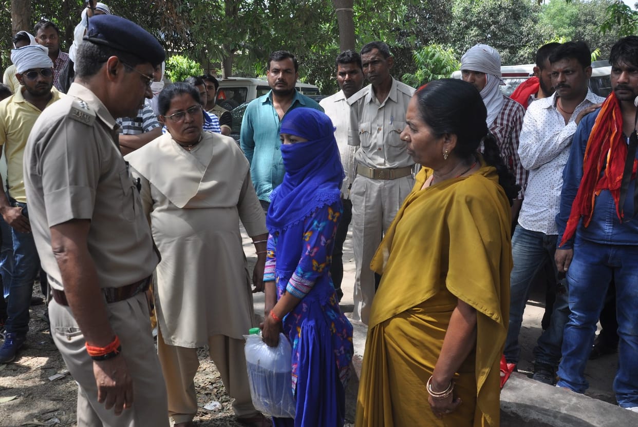 rape victim try to selffire at DM office