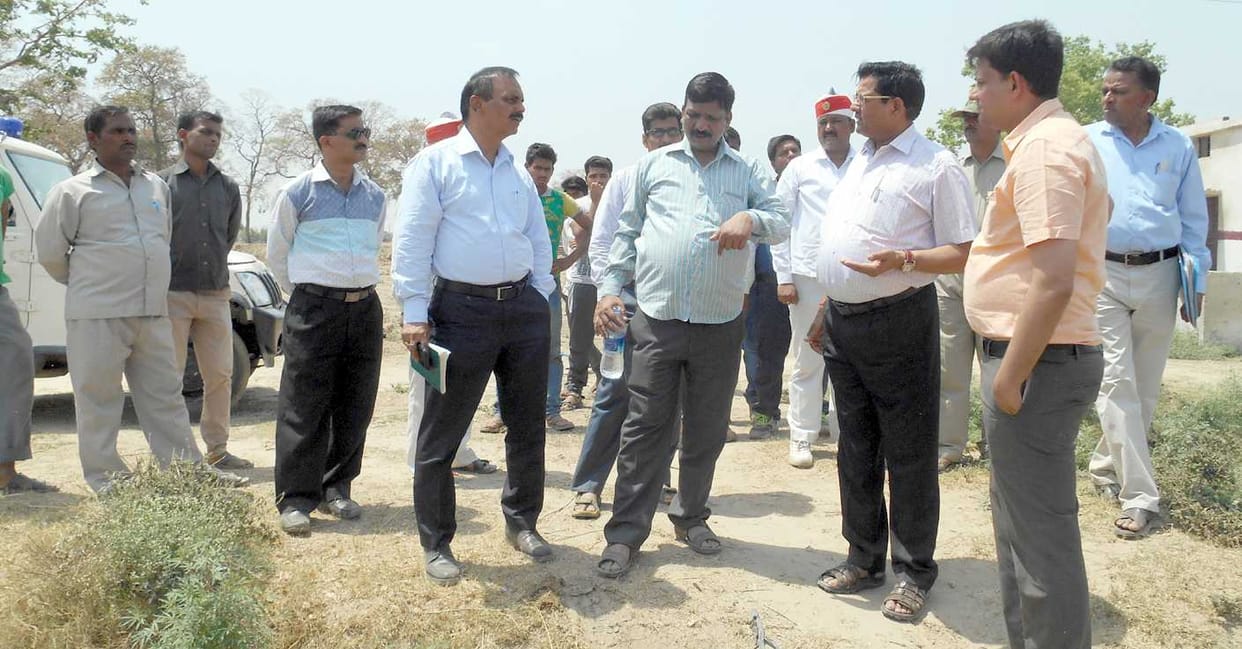 Surajkund beautification For the demarcation