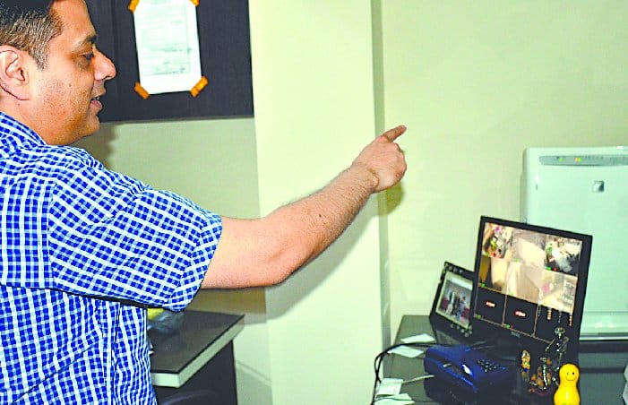 Just looking at CCTV footage robbers police