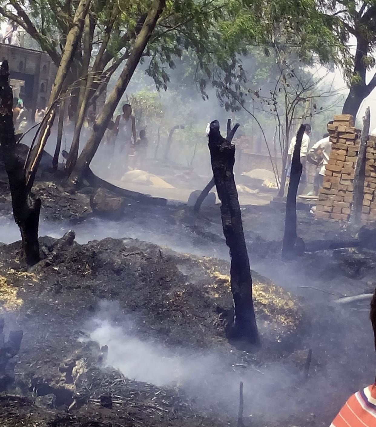 A fire in two villages and 17 houses to ashes
