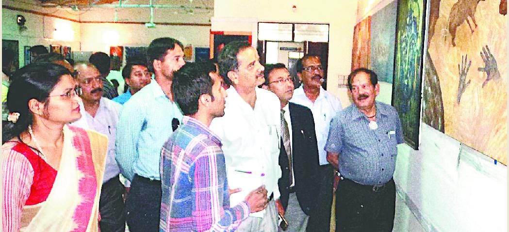 The annual art exhibition starts Expression