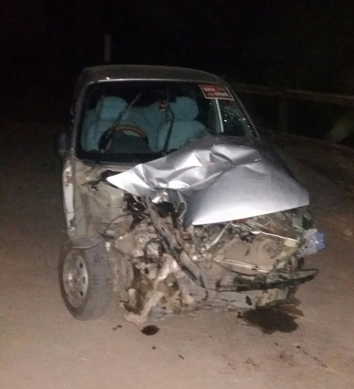 car colided to train