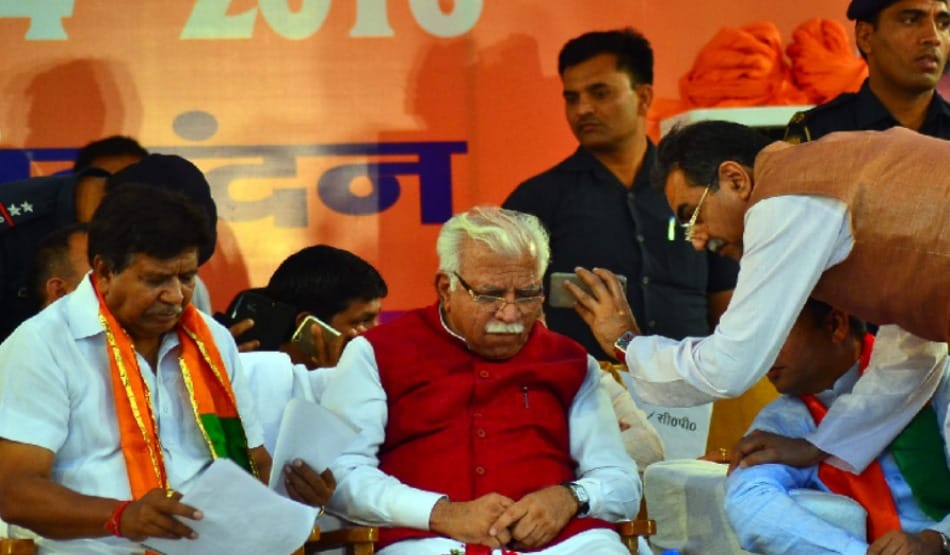 haryana CM vikas rally in panchkula, got gift of Several major projects 