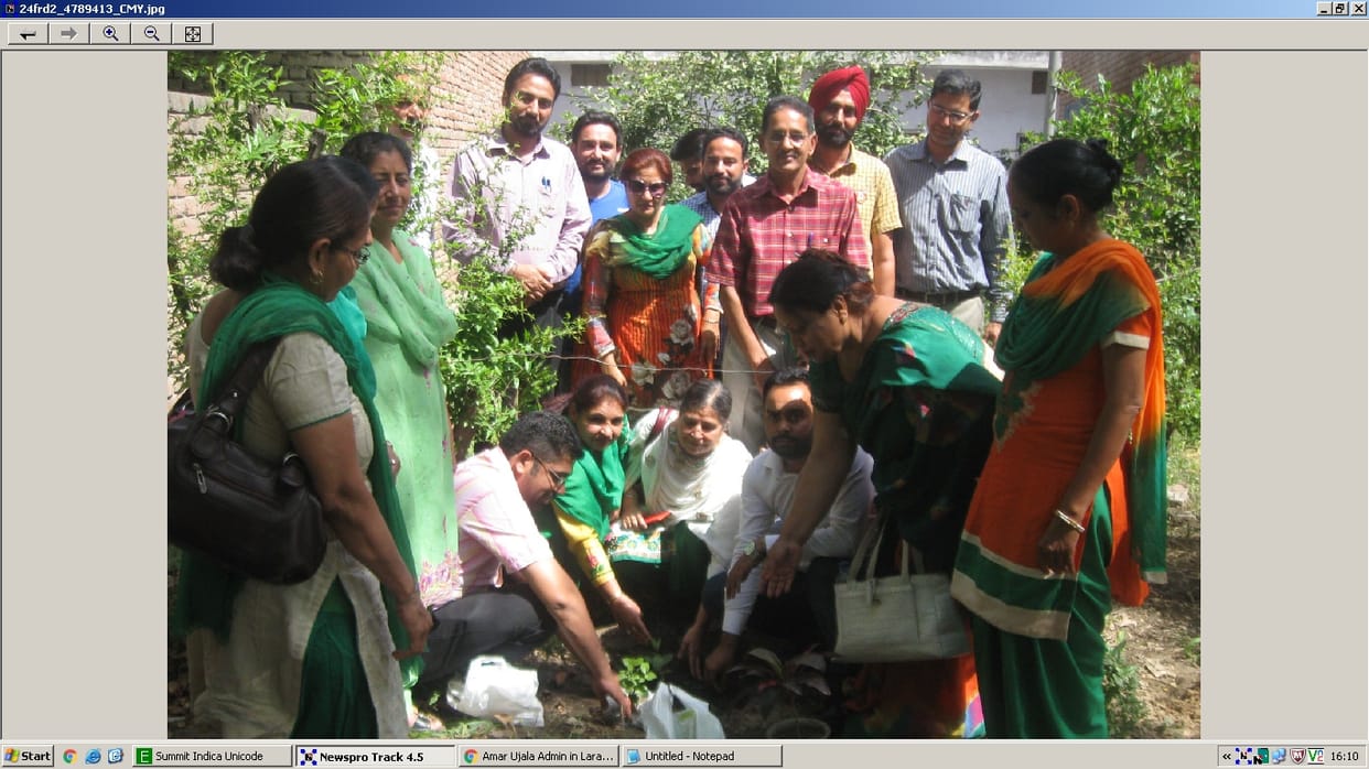 World Earth Day, program organise, plant trees , save the earth message, faridkot, jalandhar