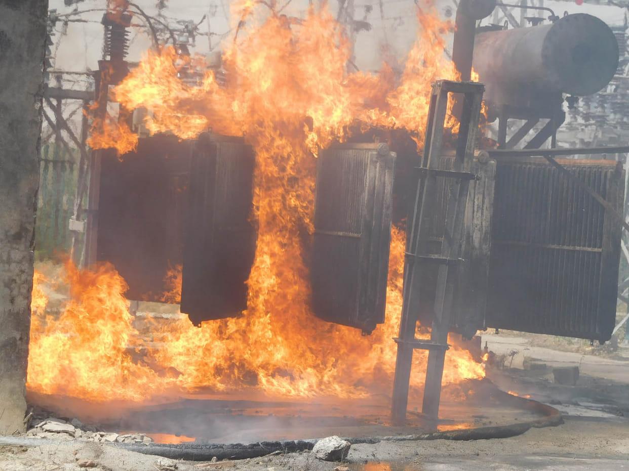 Substation fire from overload, panic resembled chaos