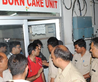 Ruckus in KJMU hospital in Lucknow.