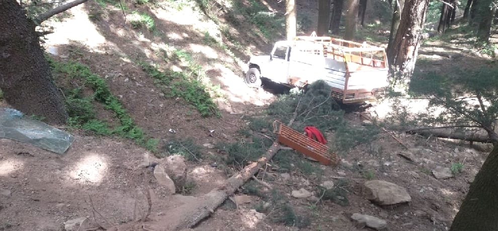  pickup accident at mandi, lady died.