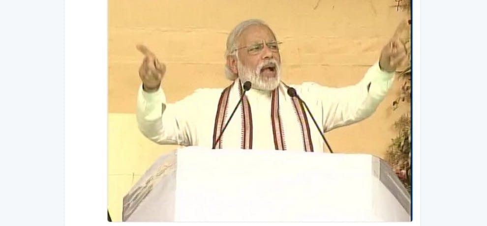 narendra modi address a rally in jamshedpur