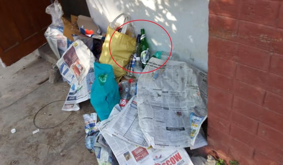 PU: questioned on hostel security, Empty wine bottles at campus