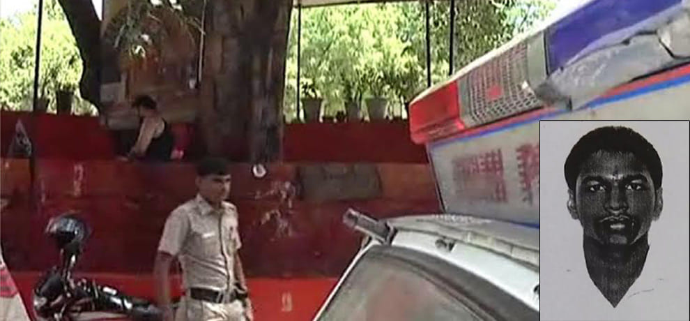 young man cut his throat in front of the statue in the shani temple